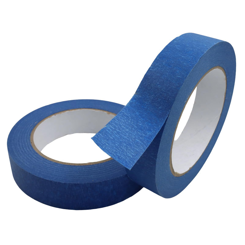 2 Pack Blue Artist Tape - 1 Inch Wide Masking Tape for Watercolor Paper Low Tack White Painters Tape for Canvas Framing, Watercolor Painting & Drafting Width 1 inch 2