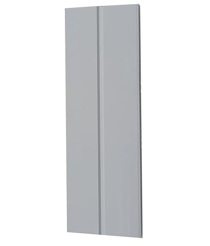 Generic glass block vertical spacer tracks for 3-inch blocks, 7-1/2-inch PVC no-mortar installation, 10-pack