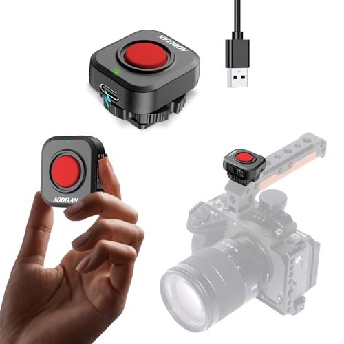 Wireless Camera Video Recording Remote, USB-C Rechargeable One-Touch Button