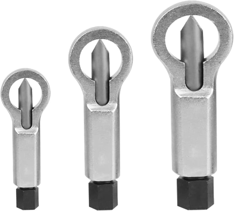 3 pieces nut separator nut remover 9-12 mm/12-16 mm/16-22 mm | Nut Remover Nut Splitter Remover Broken and Damaged Nuts Tool Set Extraction Tool