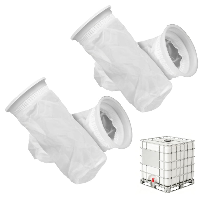 Pack of 4 IBC Filter Lid Filter, Rainwater Filter, IBC Tank Filter, IBC Container Accessories Lid Filter, Nylon Barrel Filters, Washable Replacement Filter for Rain Bottles, Mesh Filter Set Rainwater
