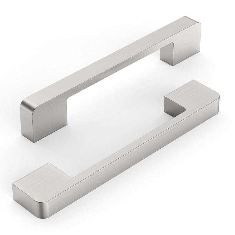 6 Pack 5 Inch(128mm) Kitchen Cabinet Handles Brushed Satin Nickel Cabinet Pulls Kitchen Cabinet Hardware Drawer Pulls for Cupboard Wardrobe 5"/128MM Hole Center 6