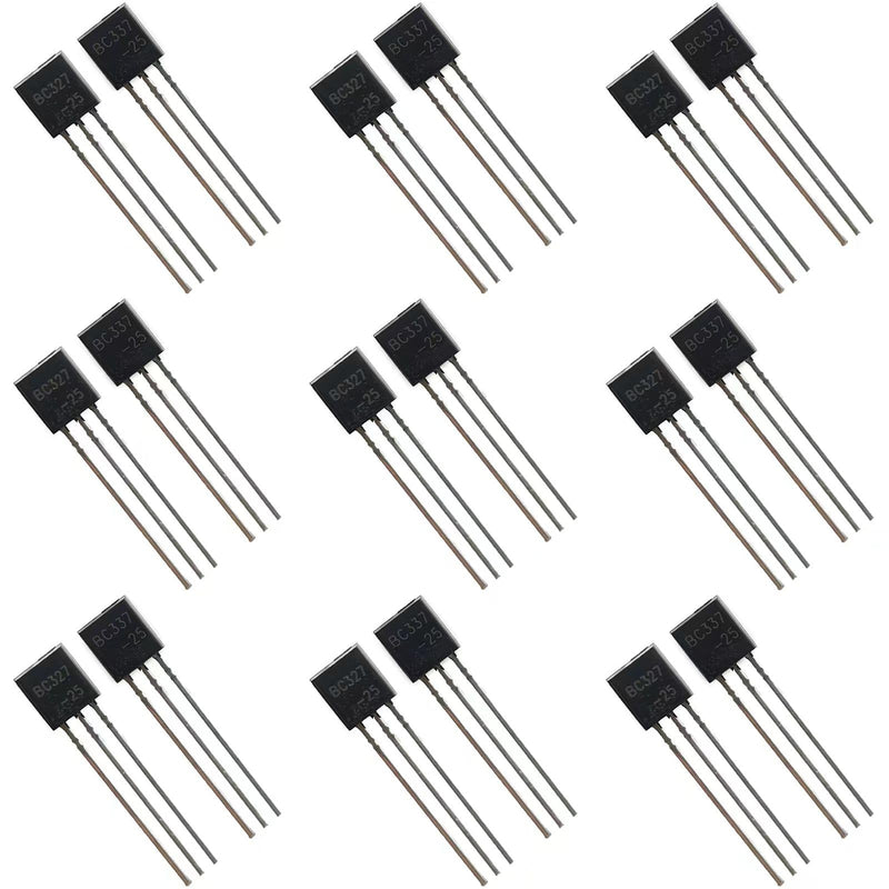 PENGLIN Pack of 100 (Pack of 50 BC327 + 50 BC337) NPN PNP Bipolar Low Power Transistors 45V 500mA 3-Pin
