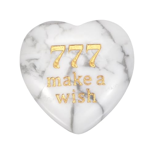 MECCANIXITY Rune Stones with Angel Numbers-777 for Lucky White Pine