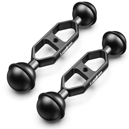 Luxagram 2PCS 5" Double Ball Arm for Underwater Photography Camera Housing 5" 2pcs