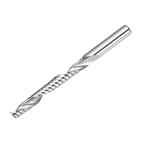 Workkyma upcut spiral router bit with 8mm shank, 8mm diameter and 62mm cutting length