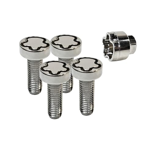 VOSANTU M6 stainless steel anti-theft locking screws, 30mm, 4 locks with key for bike and car accessories