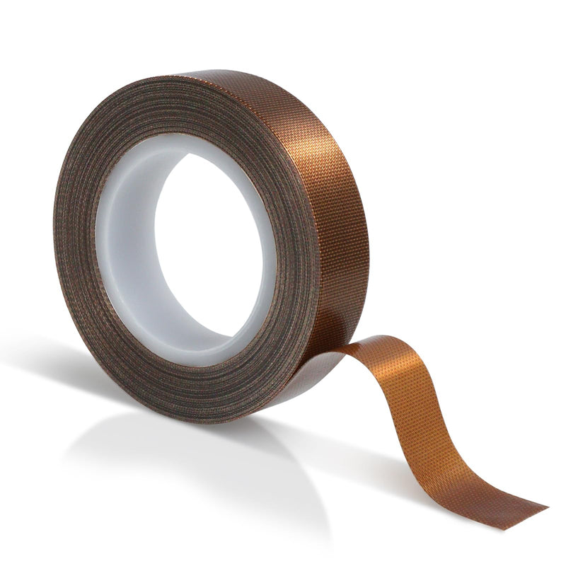 MEBMIK 1 Roll 1/2 Inch x 33 Feet Low Friction Drawer Slide Tape - Squeak Resistant, Abrasion Resistant Surface Protection Tape for Wood, Cabinet, Curtain, Furniture, Brown