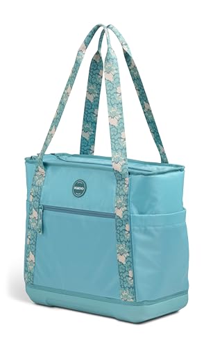 Igloo Tag Along 12-Can Satchel Cooler | Insulated Cooler Bag with Sturdy EVA Base Lagoon Teal Tote 36-Can