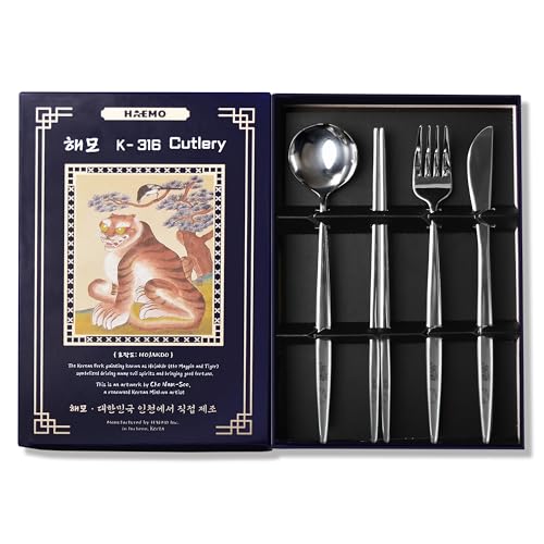 Korean 316 Stainless Steel Cutlery Set for 1