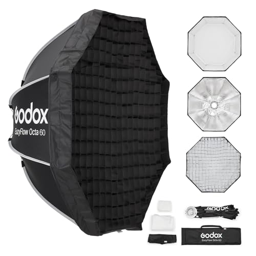 Godox Softbox EazyFlow Octa 24" /60cm Quick Release Octagonal Softbox EazyFlow Octa 60cm