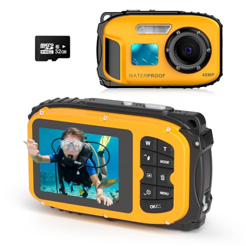 Floating Underwater Camera for Kids, Waterproof Camera with 32GB SD Card