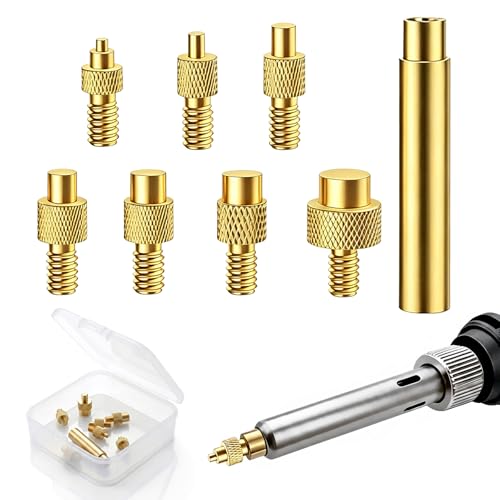 Melting Aid for Thread Inserts, Melting Thread Pack of 7 | Soldering iron melting aid, thread inserts 3D printing, soldering iron thread insert, with M2, M2.5, M3, M4, M5, M6, M8