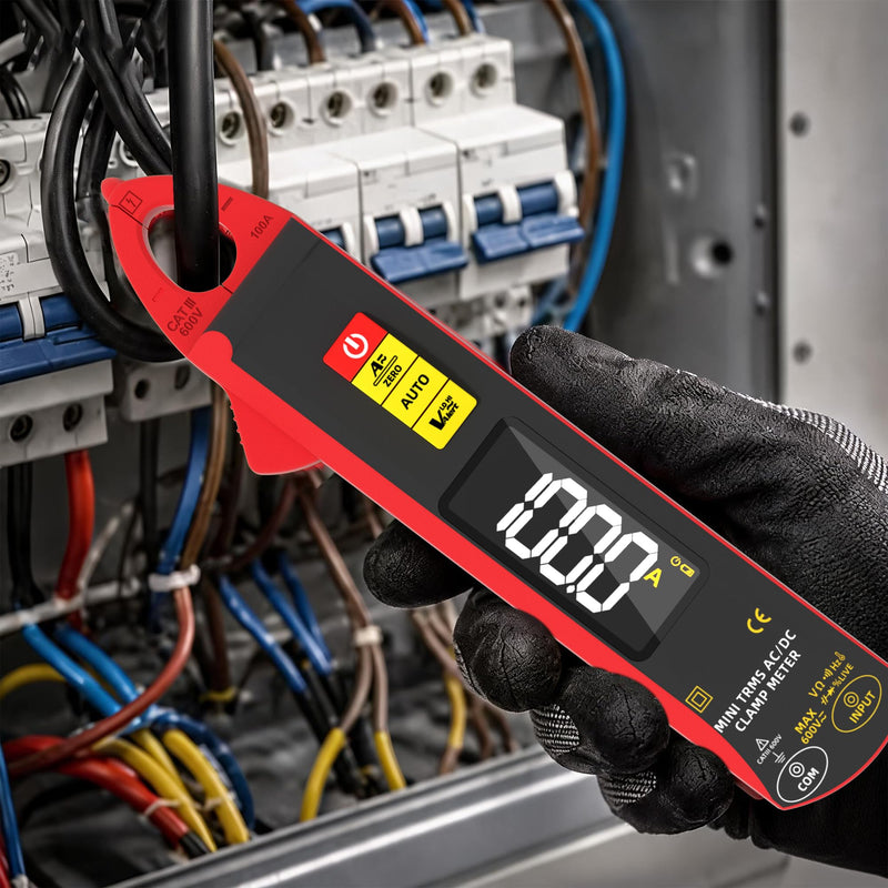 Bside UX1 Current Clamp 1mA DC AC Current Multimeter Ammeter DC AC Amplifier 6000 Counts Automatic Voltmeter Digital Capacity Temperature Resistance Voltage Tester