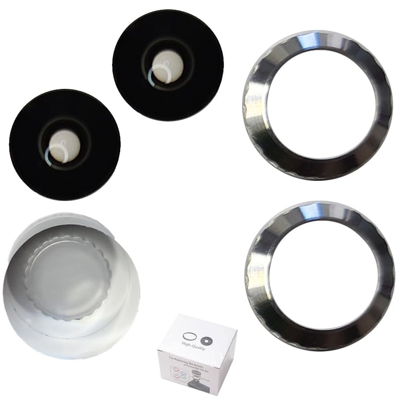 Koulele HD Optical Replacement Lens for Insta360 X4 Air, Wide Angle, Compatible with 360 X4 Air, Repair Part (Silvery2pic) Silvery2pic