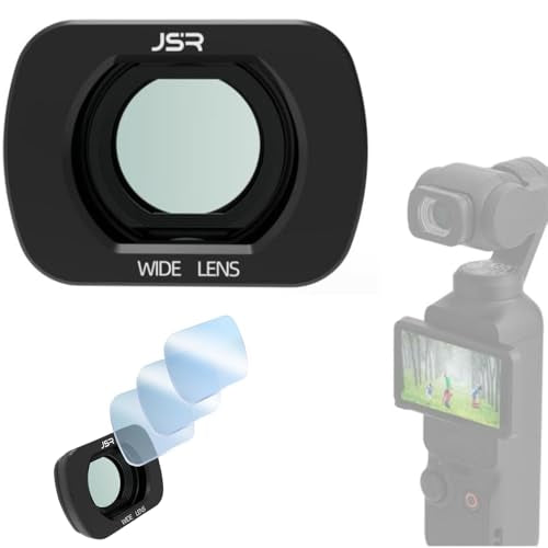 Coyktonty Wide-Angle Lens for DJI Osmo Pocket 4, Magnetic Attach,Multi-Coated,Optical Glass with Metal Frame,120°FOV