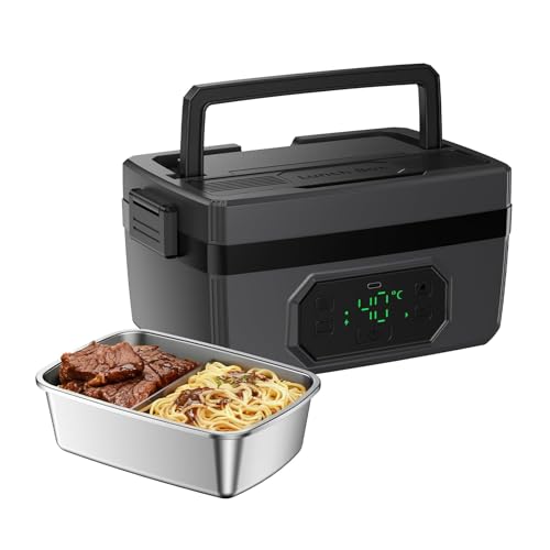 Cordless Heated & Insulation Electric Lunch Box – 36H Battery Power 6.8 Cup Super Capacity Scheduled Heating Long-term heat preservation Anywhere