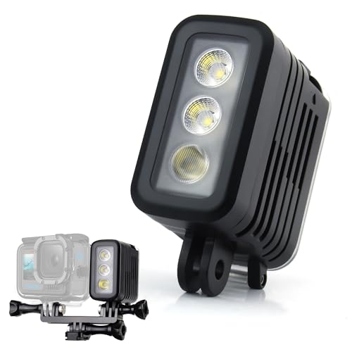 GEPULY Underwater Light Dive Light for GoPro DJI Insta360 Action Cameras