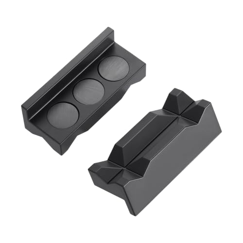 EVIL ENERGY 4-inch magnetic vise jaw pads with aluminum AN fitting protection for bench clamps