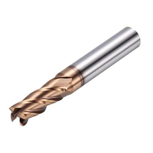 Workkyma carbide square nose end mill, 11/32-inch diameter, 4 flute, 3/8-inch shank