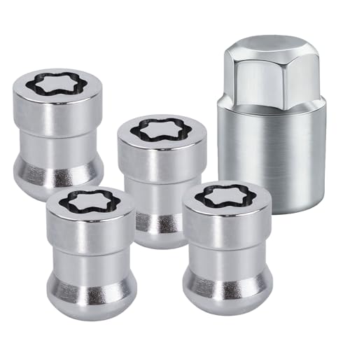 RCPOWERCH wheel lock lug nut set with 4 anti-theft alloy locking lug nuts and wheel lock key for Honda vehicles