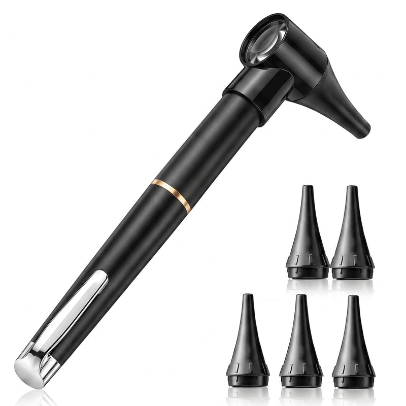 Zolara Mini Otoscope, Otoscope with Light, Portable Ear Care with 5 Otoscope Covers, Stylo Otoscope, for L'examen de L'oreille