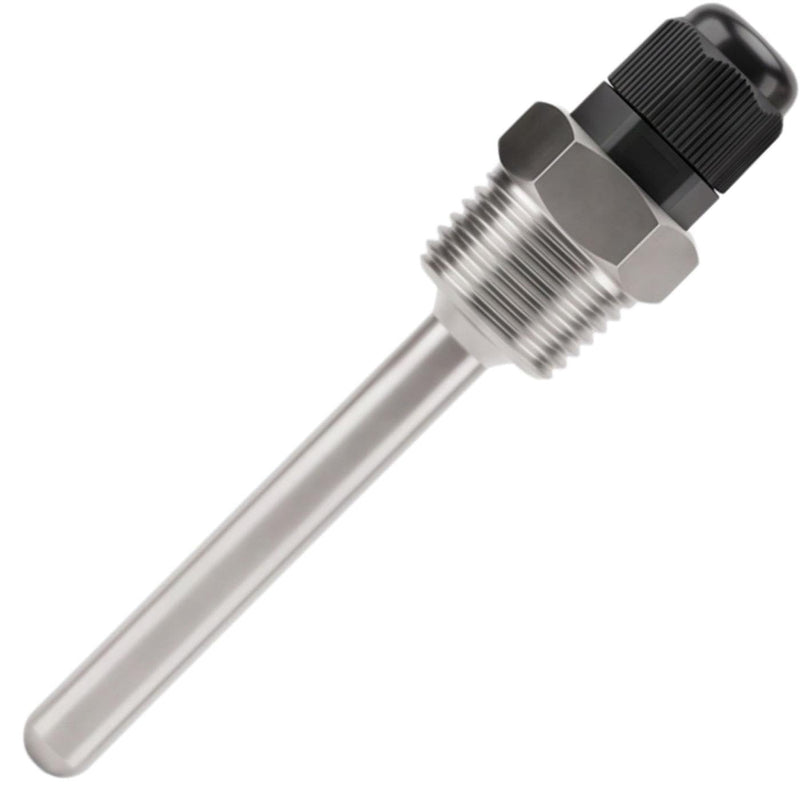 Lumonic Immersion sleeve V2A stainless steel 1/2 inch, 100 mm installation length, perfect fit for 6 mm temperature sensor, for buffer storage, heating, solar and smart home 1x 100mm