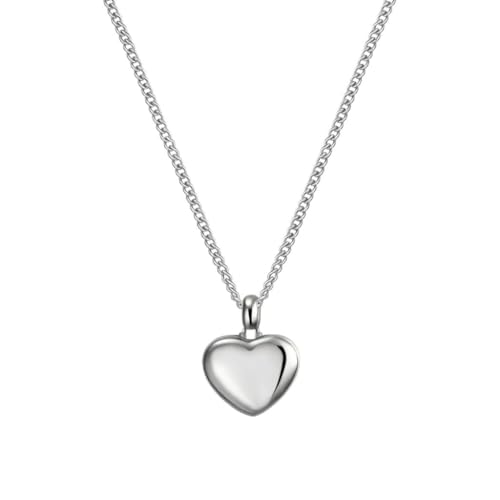 Tiny Heart Urn Pendant Necklace for Ashes