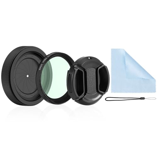 PVS 14Adjustable Iris Aperture Diaphragm Filter Pack, M30 to M37 Adapter Ring 1.5-26mm Optical Lens Module, Adjustable Iris Filter Cover Set Compatible with PVS-14 Night Vision Device