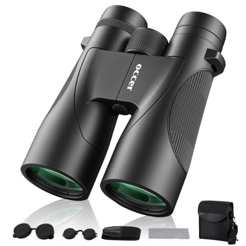 12x50 Binoculars for Adults Cruise Ship Travel Outdoor High Powerd Gift Standard Edition-Black