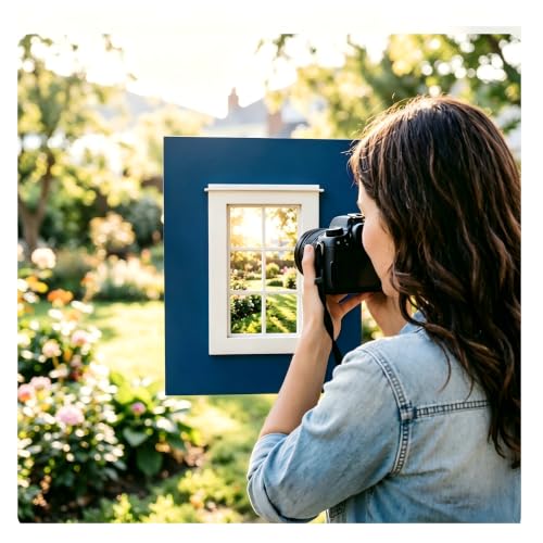 Handheld Viewfinder with Built-in Comp Window for Photographers (B) B