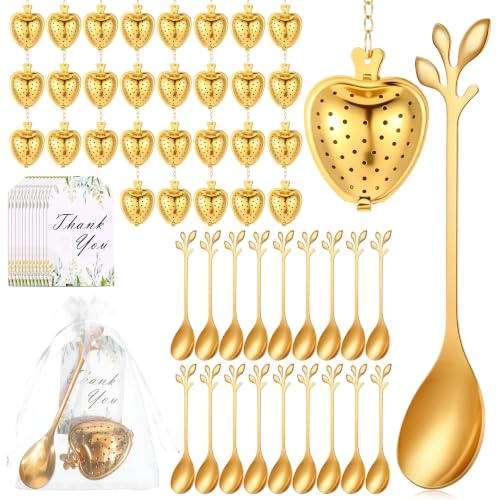 30 Sets Bridal Shower Gold Tea Party Favor for Guest