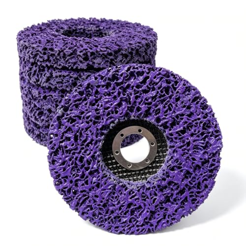 Pack of 6 CSD Discs 125 mm for Angle Grinders, Reinforced Sanding Discs, Rust Remover for Flex, Paint and Coatings, No Damage to the Surface, for Metal, Stone, Wood, Plastic 125mm