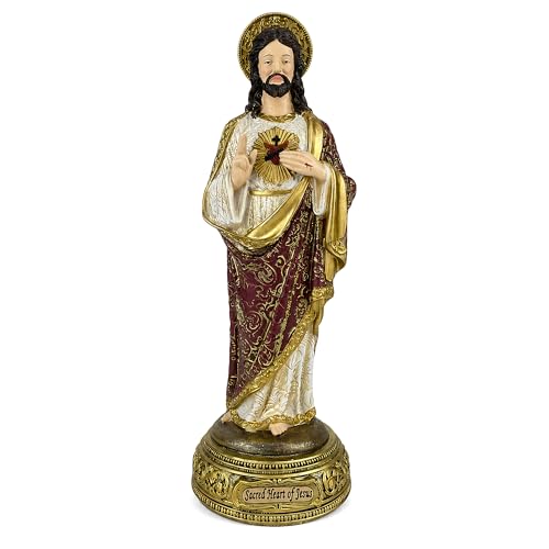 Sacred Heart of Jesus Statue, 8" H Jesus Christ Catholic Figures