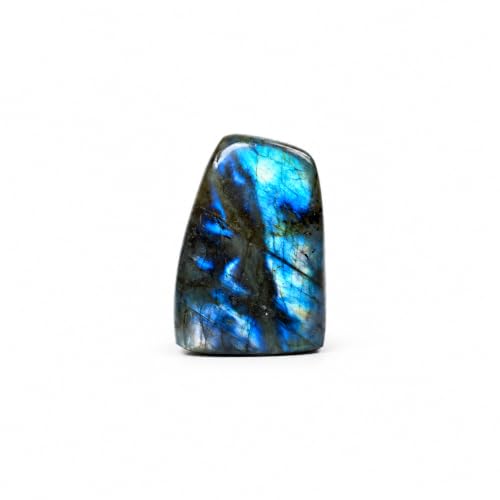 0.15-0.25 LB Natural Labradorite Stone, Polished Blue Labradorite Crystal, Healing Crystal Labradorite Gemstone for Home Decor, Meditation, Crystal Collection-1PC