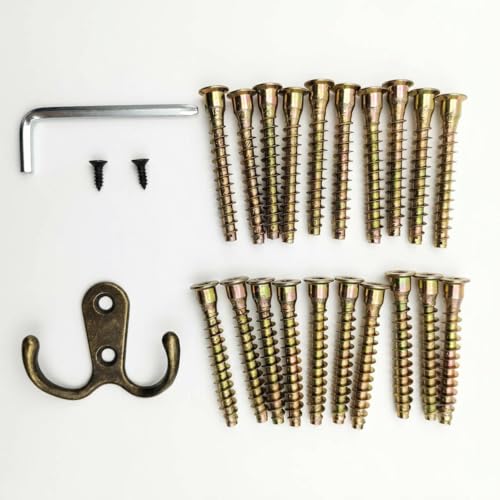 Drogenble Entryway Shoe Storage Bench Accessory Pack with SR.-05 metal thread hex screw set