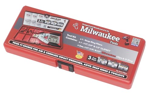 Lisle 86010 MTK Milwaukee Tool Kit snap-ring pliers shown in product image