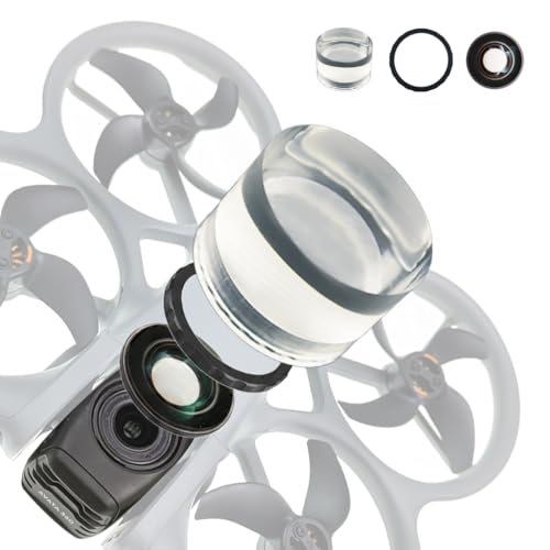 Morus 100% Camera Lens Replacement for DJI Avata 360 Drone, HD Clear Imaging Repair Lens with Disassembly Tool Kit, Perfect for Damaged Lens Replacement (1pic+Ring) 1pic+ring