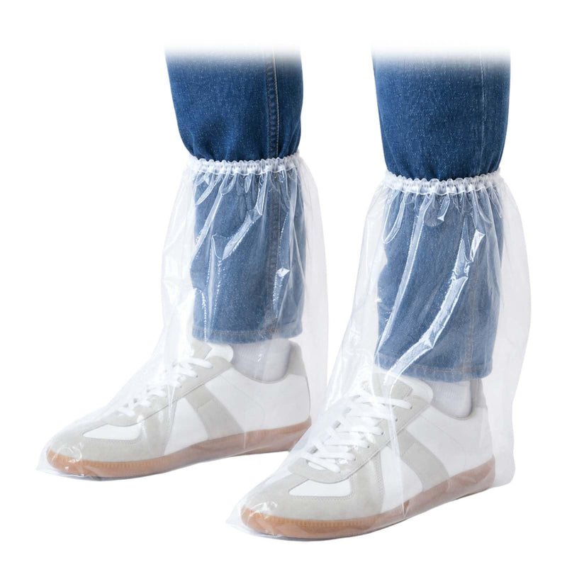 25 Pairs Transparent Overshoes Non-Slip 30 x 38 cm Overshoes Boot Covers for Men and Women Overshoes Non-Slip Overshoes Suitable for Outdoor Camping