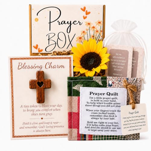 KALY & CO Christian Prayer Gift Box for Women and Men Faith Based Encouragement Gift Christian Gifts for Women Religious Inspirational Gift Box