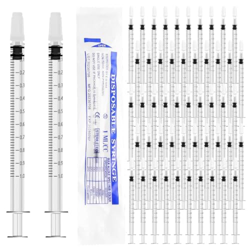 HXC 120 syringes 1 ml syringe sterile colostrum syringe without needle | 1ml Syringe Colostrum Collector Dosing Syringe Plastic Individually Packed Syrings for Colostrum Collecting Animal Feeding