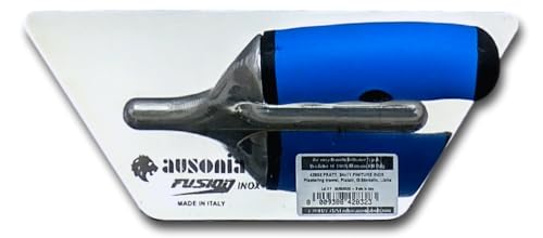 DUE BUOI Ausonia Fusion stainless steel trapezoidal finishing trowel for drywall, stucco and microcement