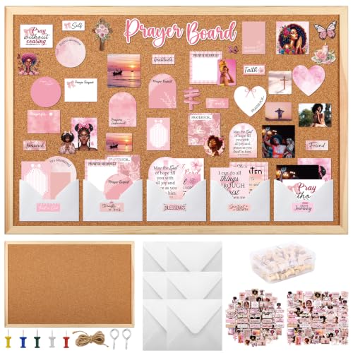 Rngmsi 163 Pcs Black Women Prayer Board Kit Christian Prayer Board Supplies