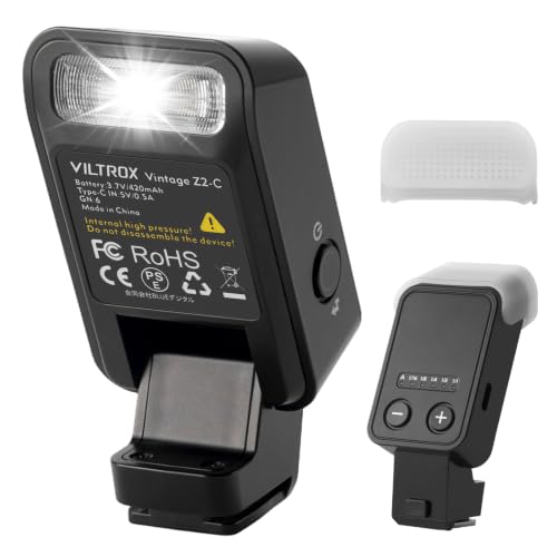 VILTROX Spark Z2 TTL Mini Flash for Canon Portable Camera Flash TTL/M Mode US-Z2-C