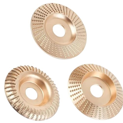 Polishing Pad for Angle Grinder, 3-Piece Angle Grinder Polishing Pad, High Performance Wood Carving Disc Set, Tungsten Carbide Sanding Discs (Mix) Mix