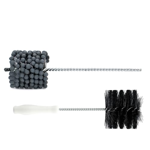 Autaabb 3.75-inch 240 grit cylinder hone kit with nylon wash brush for engine deglazing and deburring