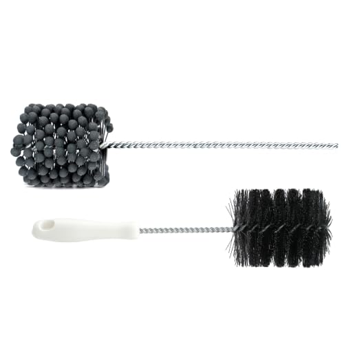 Autaabb 3.25-inch 240-grit cylinder hone kit with nylon wash brush for engine deglazing and deburring