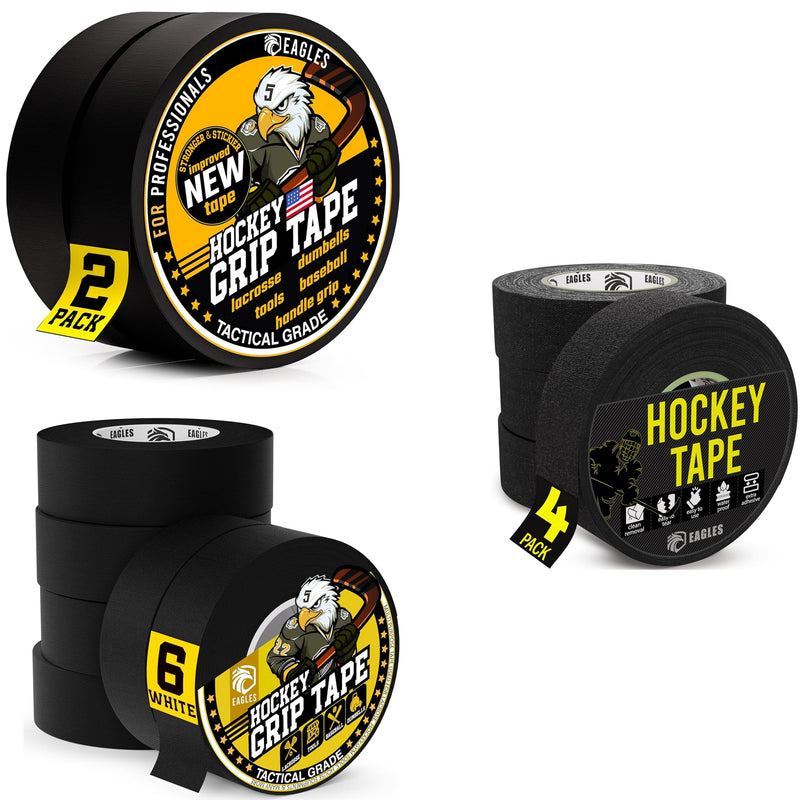 EAGLES 12 Pack Black Ice Hockey Tape Lacrosse Tape