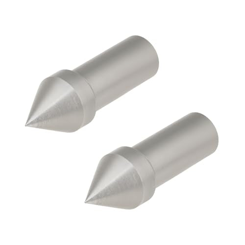 ECSiNG 2-pack live center for mini lathe, 8 mm shank, compatible with mini lathes for 8 mm pin turning