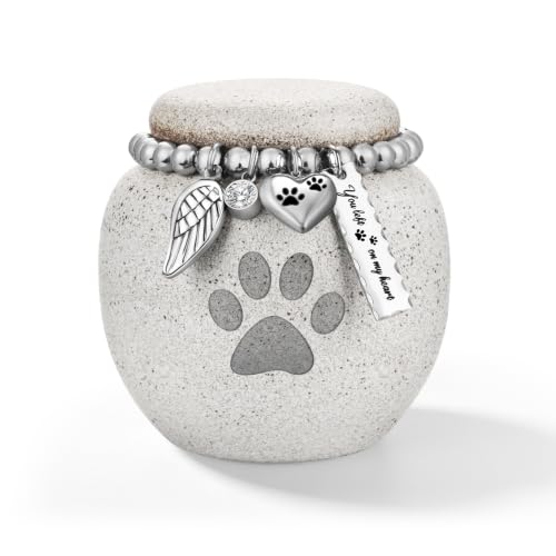 SOITIS Pet Urns for Cats Dog Urns for Ashes 2.76“ Pet Urn Ceramic Small Urn 2.76" Paw